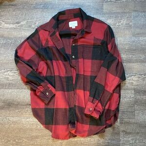 American eagle oversized flannel